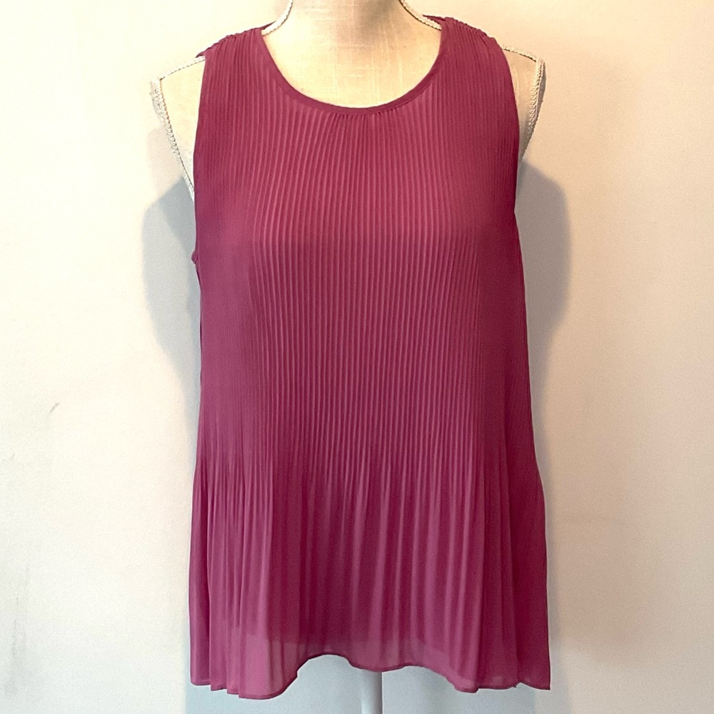 Catherine Malandrino Sleeveless Tulip Purple Blouse - EUC